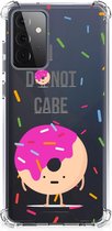 GSM Hoesje Geschikt voor Samsung Galaxy A72 4G/5G Shockproof Case met transparante rand Donut