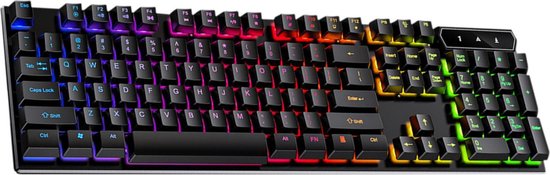 JOMY V4 RGB Mechanische gaming toetsenbord – Mechanical keyboard – Gaming keyboard mechanisch – QWERTY – Numeric-keyboard