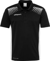 Uhlsport Goal Polo Shirt Zwart-Wit Maat S