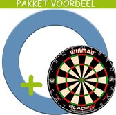 Dartbord Surround VoordeelPakket - Dual Core -  Rubberen Surround-- (Aqua)   Aqua