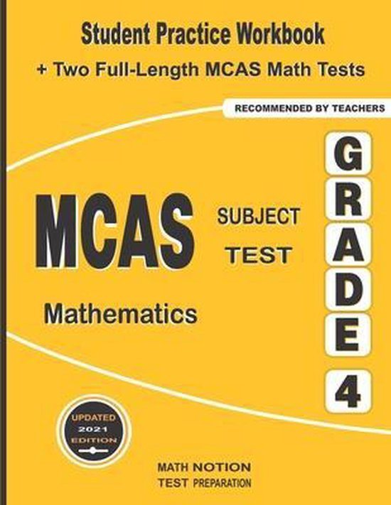 MCAS Subject Test Mathematics Grade 4 | 9781636200941 | Michael Smith ...