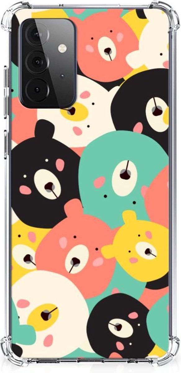 Samsung Galaxy A72 4G/5G Stevig Bumper Hoesje Bears