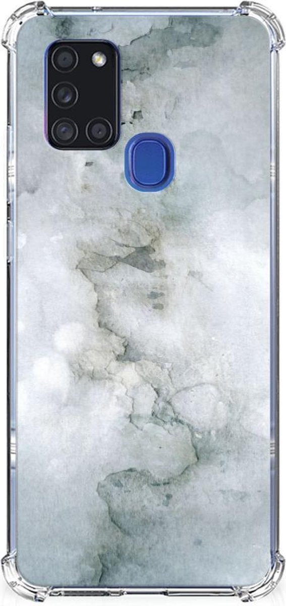 Back Cover Samsung Galaxy A21s Painting Grey