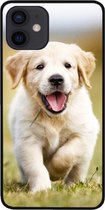 ADEL Siliconen Back Cover Softcase Hoesje Geschikt voor iPhone 12 Mini - Labrador Retriever Hond
