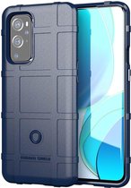 OnePlus 9 Pro Hoesje Shock Proof Rugged Shield Back Cover Blauw
