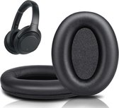 Luxe Lederen Oorkussen Set Geschikt Voor Sony WH-1000XM3  - Vervangende Koptelefoon Earpads - Oor Kussens - Ear Pads - Oorkussens Met Memory Foam Binnenlaag - Zwart
