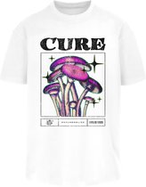 Heren T-Shirt Cure Oversize Tee wit