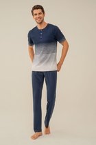 Feyza - Heren Pyjama Set, Korte Mouwen - XL