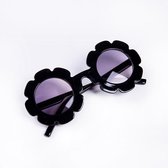 Zonnebril | Meisjes -| UV 400 Bescherming | Kinder Zonnebril | Zwart | Bloem