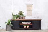 TV Meubel Zwart - Hout & Metaal - 200x40x71cm - Tv-meubel Alana Giga Meubel