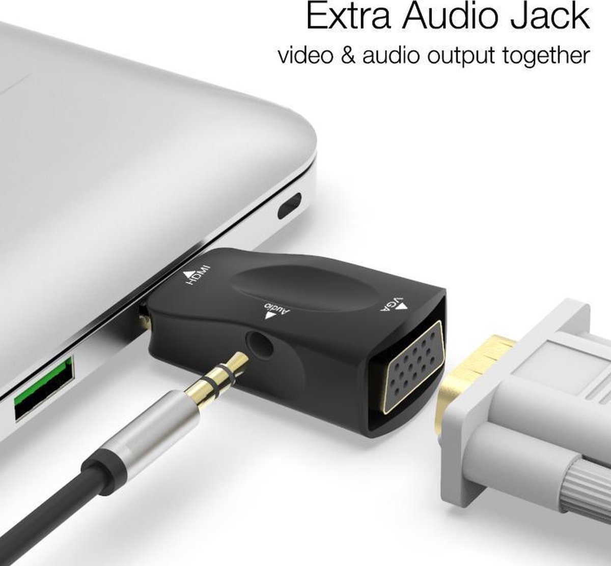 Adaptateur audio/vidéo de VGA/Jack audio vers HDMI - Italie, Produits Neufs  - Plate-forme de vente en gros