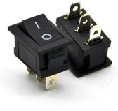 5 stuks - Switches 10A/125V 6A/250V - Drukknop - On-Off 3 pin