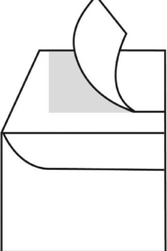 C4 Enveloppen A4 formaat wit - 229 x 324 MM - 50 stuks - Zelfklevend met plakstrip - 120 Gram - DULA