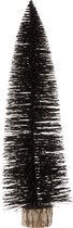 J-Line Kerstboom - polyresin - glitter/zwart - large