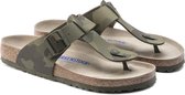 Birkenstock Slippers - Maat 45 - Mannen - groen camouflage