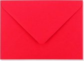 Rode C7 enveloppen 8,2 x 11,3 cm 100 stuks
