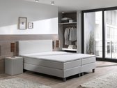 Boxspring inclusief Topdekmatras - Beige - 80x210 - Eenpersoons Bed