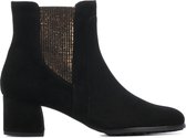 Hassia Vrouwen Suède     Chelsea boots / Laarzen / Damesschoenen 306942 - Zwart - Maat 40