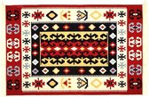 Kelim vloerkleed 240 x 340 - Katoen Tapijt - Kilim - Oosterse motieven