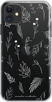 Paradise Amsterdam 'Island Flora' Clear Case - iPhone 11 doorzichtig telefoonhoesje met tropische print