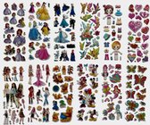 12x 3D Foam Stickervel - 130+ schattige stickers!  - Met o.a. Frozen!  - Mickey en Minnie Mouse - Disney Prinsessen - Sofia het Prinsesje - My Little Pony - Hello Kitty - Peppa Pig - Barbie -