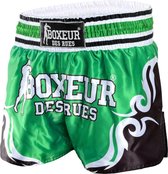 Boxeur Des Rues - Kick/Thai Shorts Tribal Symbol - Groen - M