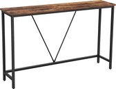 Nancy's Consoletafel Omaha - Vintage tafel - Industrieel - Bruin/Zwart - 120 x 23 x 74 cm