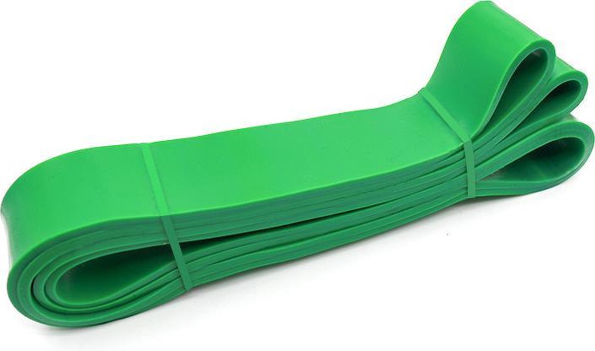 SUNMOOL Powerband - Fitness Elastiek - Weerstandsband - Fitnessband - Powerlifting Banden - Extra Heavy - 4.5cm - Groen - 1Stuk