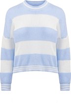 Striped sweater light blue