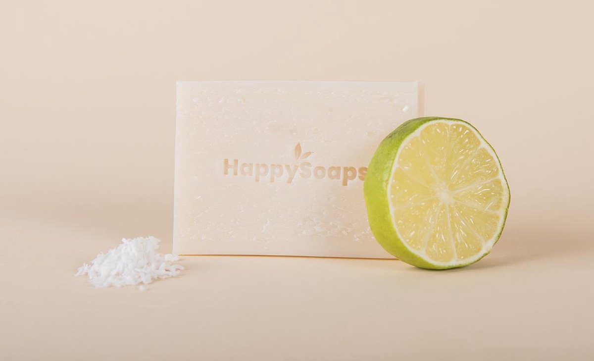 The Happy Soaps - Body Bar - Kokosnoot & Limoen - 100 gram