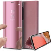 Etui Samsung Galaxy A72 - Etui Livre Miroir - Or Rose
