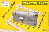 M&C Condor - High Security deurcilinder - SKG*** - 77x82 mm - Politiekeurmerk Veilig Wonen  -  inclusief gereedschap montageset en hangslot kaars