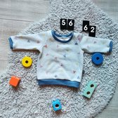 BolleBIllen Handgemaakt - Baby Sweater - retro - 80's - 90's - disco feest - Maat 56/62 - kleding voor jongens en meisjes