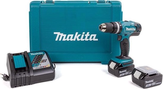 Makita DHP453RFE Klopboormachine inclusief 2x 3.0ah accu in koffer | bol.com