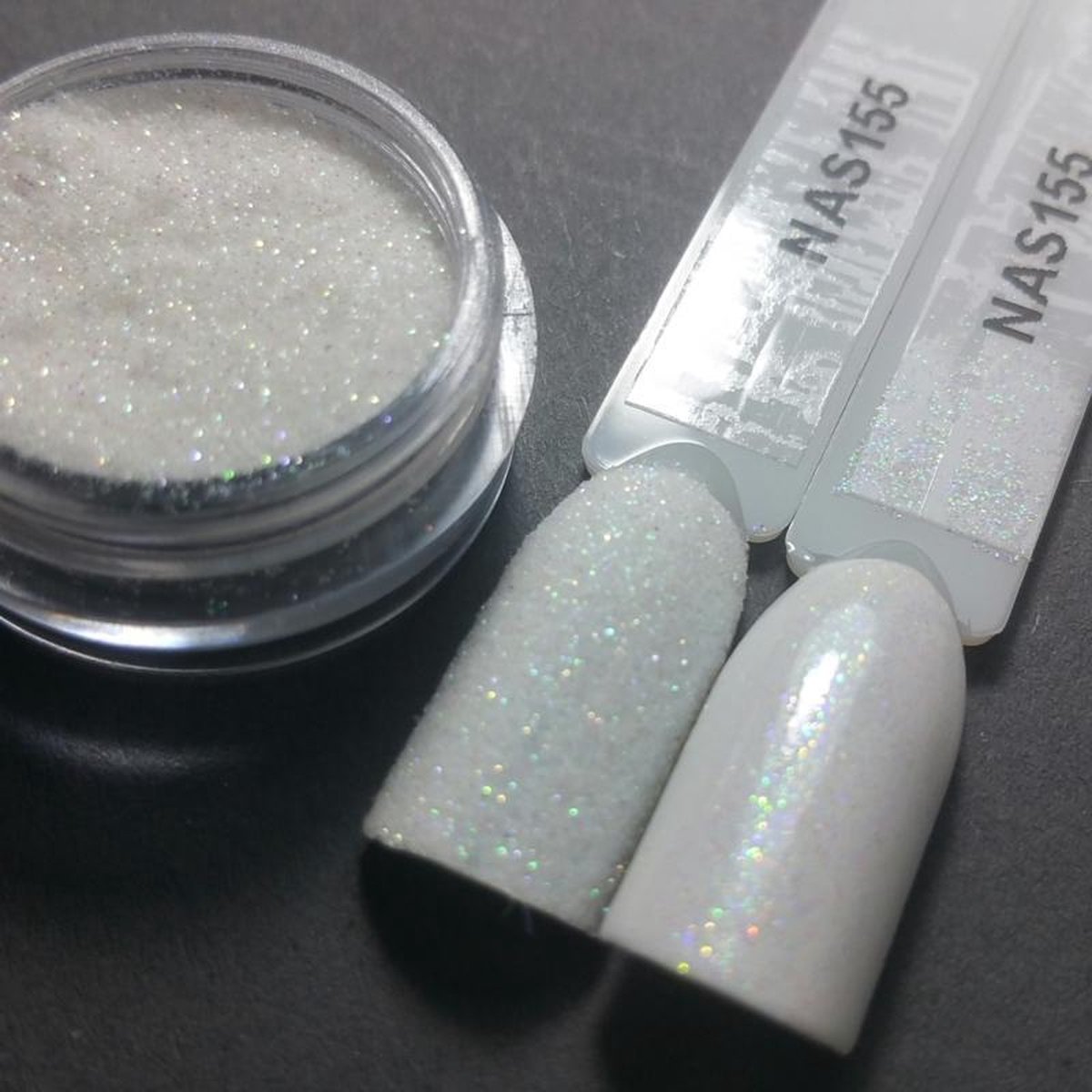 Goedkoopste Nailart Sugar - Nagel glitter - Korneliya Nailart Decor Zand 155 Clear Holografic Multicolor