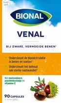 Bional Venal – Bloedvaten – Bij zware, vermoeide benen - Voedingssupplement met vitamine C - 90 capsules