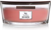 Bougie parfumée WoodWick Heartwick Flame Ellipse - Melon et Quartz Pink