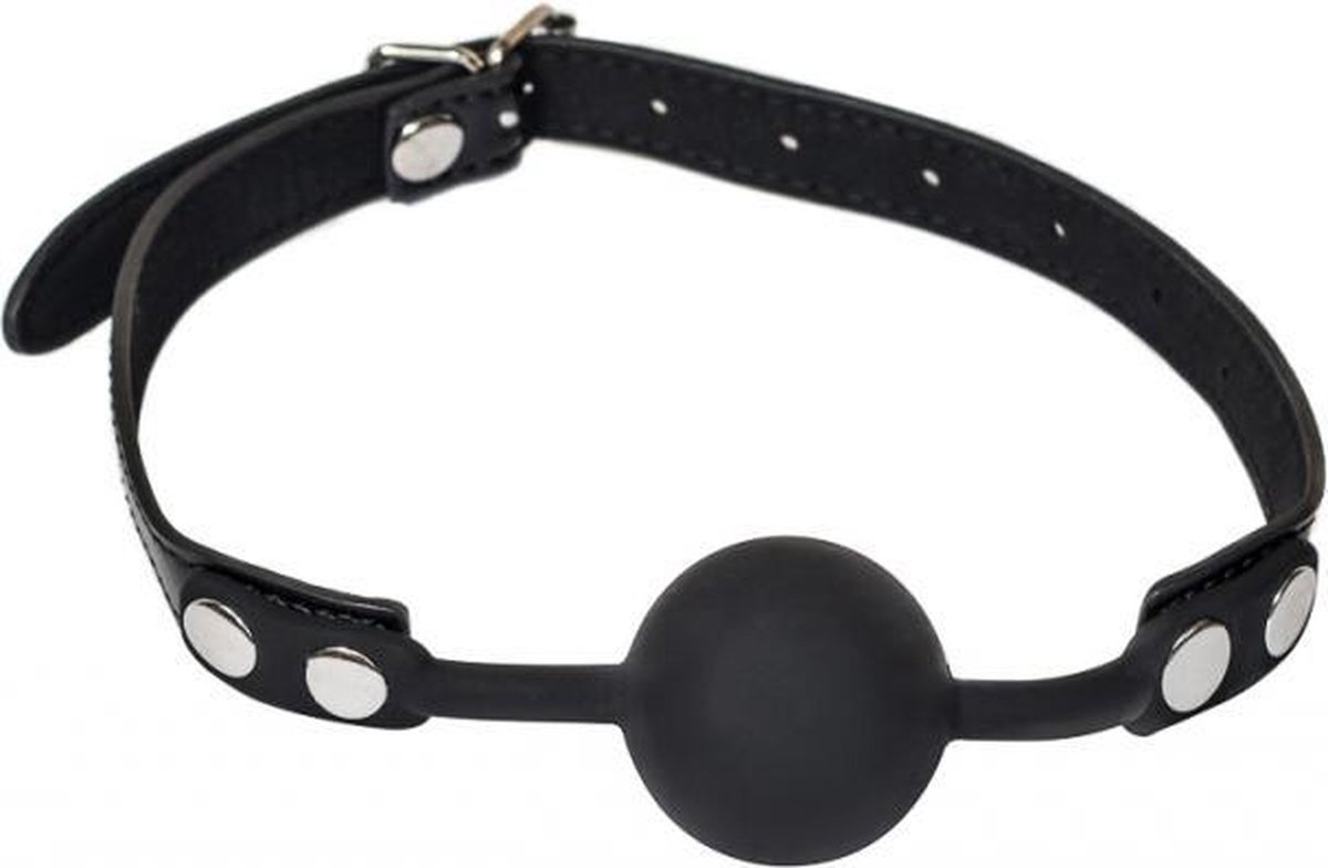 Goedkoopste Ball Gag - Parabenen Vrij - BDSM - Bondage - Luxe Verpakking - Party Hard - Dolce Vita - Zwart