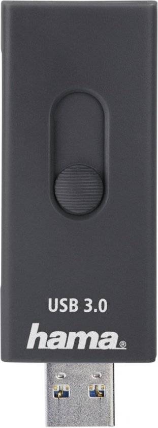 Hama USB 3.1-kaartlezer SD/microSD USB 3.1 Type-C USB 3.0 Type-A Grijs - Hama