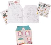 Moulin Roty Muizenhuis Kleurboek met sprookjes en dansende muisjes 711377 - Dansliefhebbers cadeautje voor kinderen - Ballerina Speelgoed