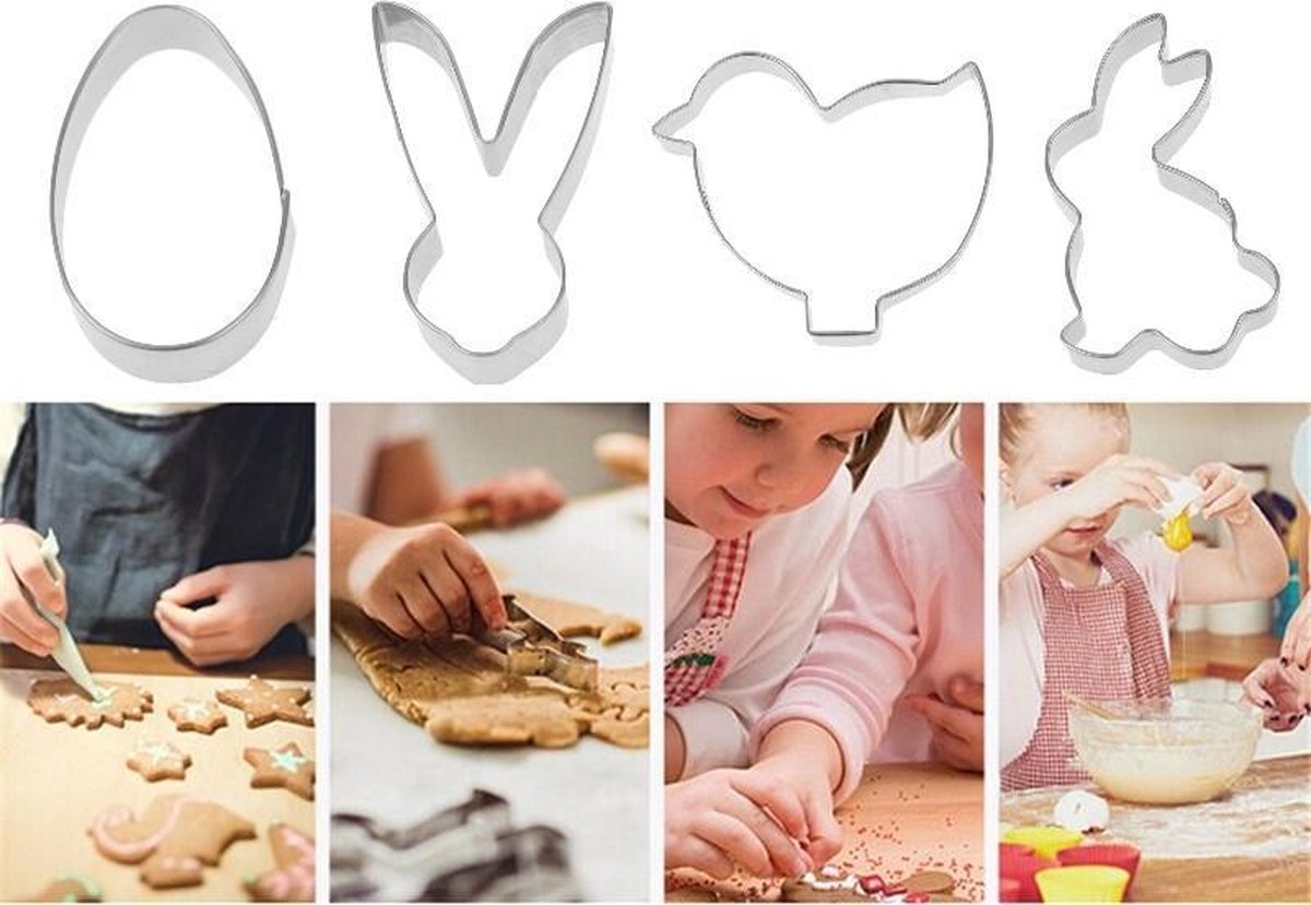 Uitsteekvormpjes Pasen | Kaatjes Bakwinkel
