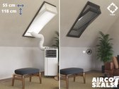 Raamafdichtingskit Mobiele Airco - Met Hor – 55 x 118 cm Velux CK06 Dakraam - Airco Slang Afsluiten – Velux Tuimelvenster Oplossing - Dakraam Afdichting