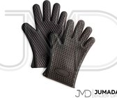 Hittebestendige Siliconen Ovenwant - Antislip BBQ & Keuken Handschoenen - 2 Stuks - Zwart