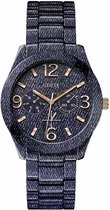 GUESS Ladies Sport W0288L1 - Horloge - 39 mm - Staal - Blauw