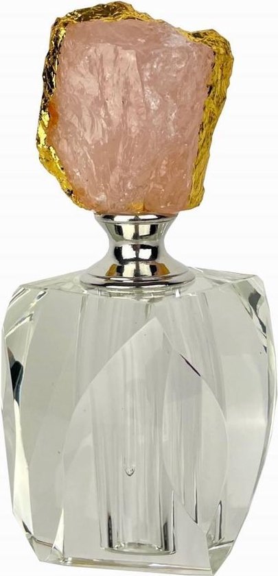 Agaatsteen Bibi |Afgeleid van een parfumflesje|Goud Roze Zilver... bol.com