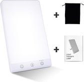 LifeGreen Daglichtlamp - LED Lichttherapie - 12.000 LUX - Lichttherapielamp Gebruiksvriendelijk - Incl. Opbergzak en E-book