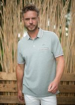 GCM heren poloshirt kaki/groen - maat 3XL