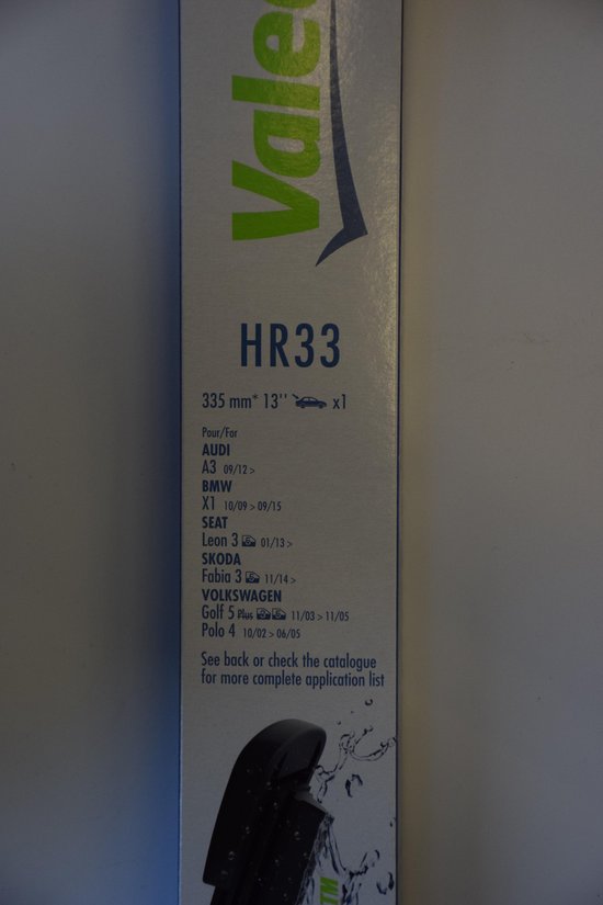 Foto: Valeo valeo hydroconnect hr33 ruitenwisserblad achter 33cm 1x 