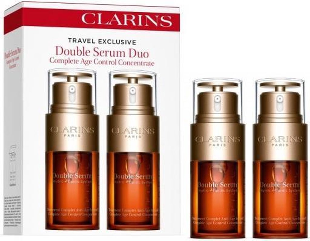 Clarins Travel Set: 2 X Double Serum Complete Age Control Concentrate 2X30ML