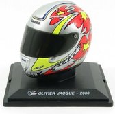 The 1:5 Diecast Replica of the Helmet of the World Champion 250CC of 2000. 

The driver was Olvier Jacque. 

The manufacturer of the item is Edicola.